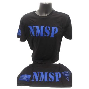 Blue NMSP Black T-Shirt